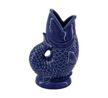Vase fish porcelain 16.5x11x25.8cm Blue