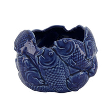 Planter fish porcelain 17.5x17.3x12.3cm Blue