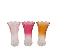 Vase glass 13x13x23.5cm Mixed