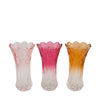 Vase glass 13x13x23.5cm Mixed