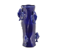 Vase ceramic 21x21x39.5cm Blue