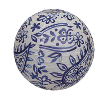 Lampion printing paper 40x40x40cm Blue/White