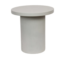 Table metal 38x38x38cm Off white