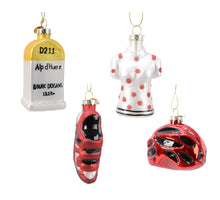Ornament glas - Alp d'Huez - matt color 4 assortie - L7.5-W5.7-H6.5cm