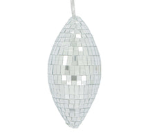 Hanger oval disco foam with hanger 8.5x8.5x18cm Silver