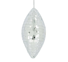 Hanger oval disco foam with hanger 13x13x28cm Silver