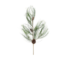Branch pine needle with pine cones artificial 117x30x5cm Green