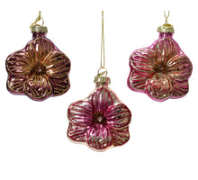 Blumenanhänger aus Glas, 3er-Set, 7x3,1x8cm