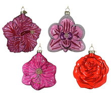 Blumenanhänger aus Glas, 4er-Set, 10x6x11cm