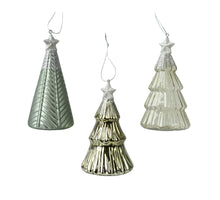 Hängebaum aus Glas, 3er-Set, H12,6cm, Rosmarin
