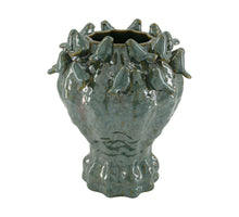 Vase ceramic 23x23x26cm Green
