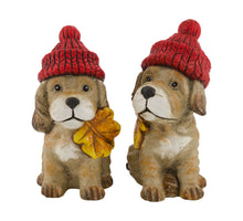 Figurine dog ceramic 11x13.5x19.5cm 2 mixed Brown