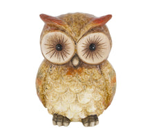 Figurine owl ceramic 13.5x10x18cm brown