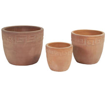 Portly ''Terracotta White-Wash'' Aztec Egg Pot S3 D23/38 H21/32cm