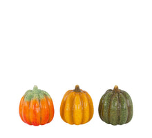 Pumpkin ceramic 9x8.5x9.5cm 3 Mixed