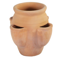 Portly ''Terracotta White-Wash'' Strawberry Pot D35 H34cm