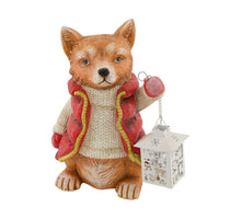 Figurine fox magnesium 23x22.5x34cm
