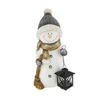 Figurine snowman magnesium 17x15.5x37.5cm