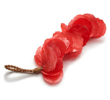 Pendant Capiz 'Conga' coral red 45cm