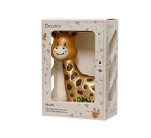 Giftbox á 1 Giraffe glas bruin 8,5x4,2x13cm