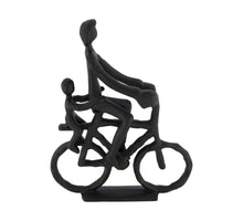 Statue bicycle aluminium 23.5x7x30cm Black