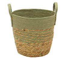 Hayden Swirl Basket Green D22H21