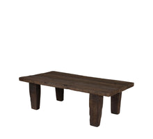 Side table rectangular reclaimed wood vintage 78x39x25cm Brown