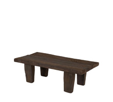 Side table rectangular reclaimed wood vintage 58x29x19cm Brown