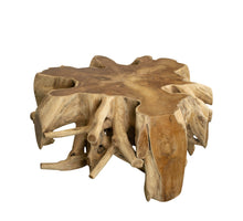 Side table teak wood 100x100x48cm Natural