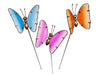Garden stake butterfly 'Sparkle' 3 assorted 95cm