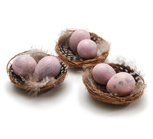 Vogelnest 'kwartel' nude pink 6pcs 21x15x3,5cm