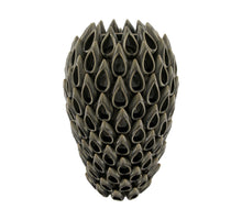 Vase ceramic 28x28x46cm Grey