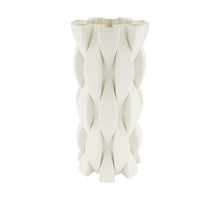 Vase 3D ceramic 19x19x39.5cm White