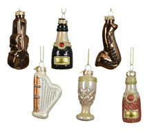 Fles glas 6ass assortie D.3.5cm x H.7.5cm