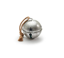 Jingle bel 'Jingle' zilver 10cm