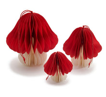 Paddenstoelen 'Paolo' robijn set/3