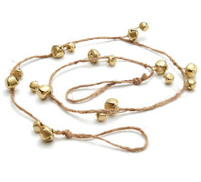 Guirlande bel 'Jingle' goud 120cm