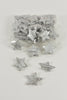 Silver coconut star, 5cm, 50 pieces