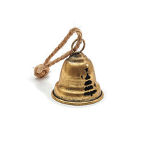 Kerstklok 'Jingle' goud 9cm