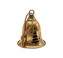 Kerstklok 'Jingle' goud 17cm