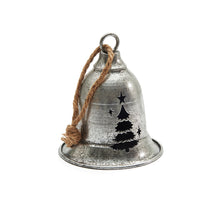 Kerstklok 'Jingle' zilver 17cm