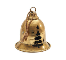 Kerstklok 'Jingle' goud 21cm