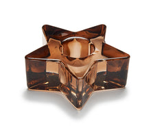 Kaarsenhouder ster 'Jolly' aarde D7 H2,7cm