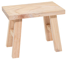 Kruk Senna hout naturel 31x19x25 cm