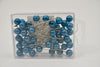 Pushpins turquoise 10mm 50pcs