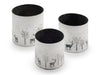 Planters rond 'Deer wit 14+16+18cm