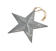 Hanger ster 'Starry' grijs D23x0,5cm