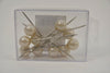 Pearl pins 15x75mm champagne box 10 pieces