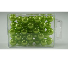 Parels 14 mm  appelgroen 35Stk