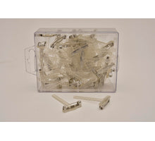Doos a 50 corsageclips transparant kruisje